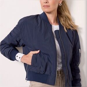 Evereve Navy Bomber Jacket
